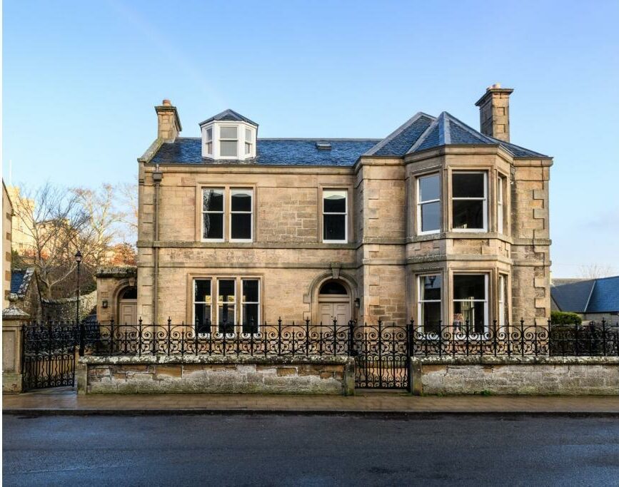 Stunning home: This plush property in High Street, Dornoch is the former holiday home of the late author Rosamunde Pilcher.