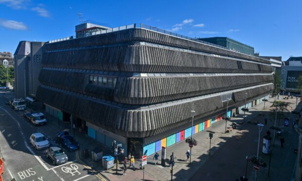The former John Lewis building on George Street, Aberdeen (Photo: Kenny Elrick/DCT Media)