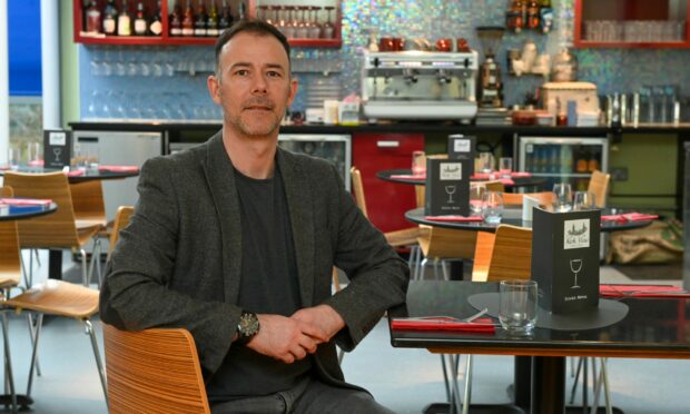 Kirk View Cafe and Bistro owner Rob Milne announced the decision to close. Image: Kenny Elrick/DC Thomson