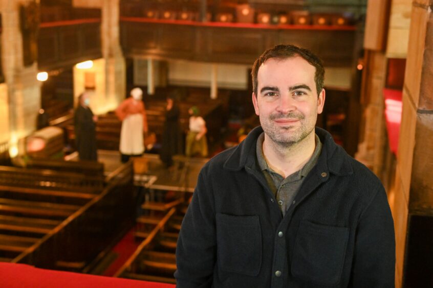The show's director Cameron Mowat.
