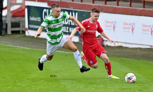 Sam Pugh, left, in action for Buckie Thistle