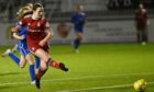 Bayley Hutchison, who was Aberdeen's top goal scorer last season, scored in the 4-2 cup win against Spartans in February.