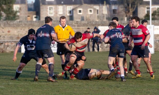 Grammar's Patrick Mulholland on the ball. Picture by Kath Flannery.