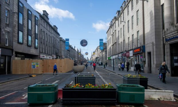 The pedestrianised section of Union Street, viewed from the Adelphi bus gate. Picture by Kath Flannery/DCT Media.