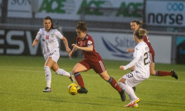 Aberdeen Women host Hibernian at Balmoral Stadium for the second time season this weekend. Picture by Kath Flannery