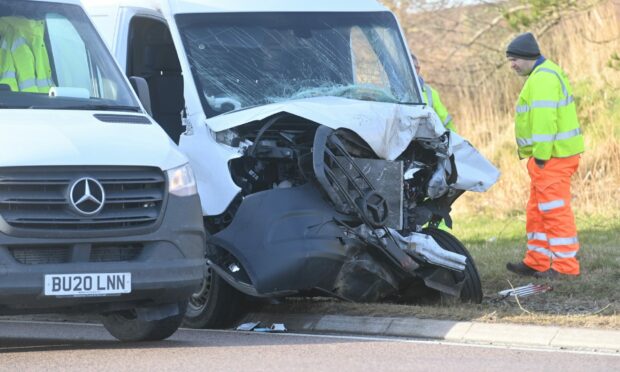 RTC involving a tractor and a car on the A92 north of Stonehaven.