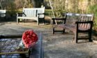 Many family members buy benches to place in the garden to remember their loved ones. Picture by Kami Thomson/ DCT Media.