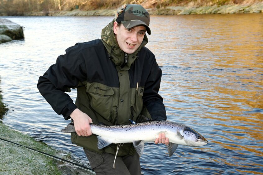 Scott Mellis at the River Spey opening. Picture by Kami Thomson