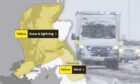 Snow and lightning on its way as Met Office issues new yellow weather warning for the north, Argyll and the west coast islands.