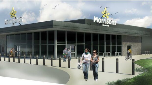 This image supplied by Morrisons reveals how the store in Banff would look.