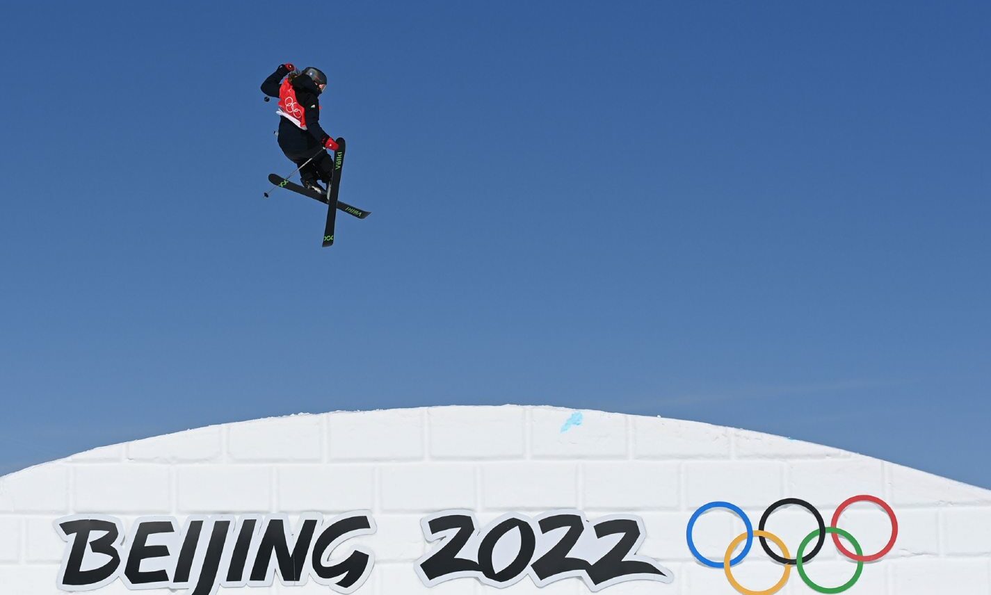 Aberdeen's Kirsty Muir in action in the Women's Freeski Slopestyle Qualification during the Winter Olympics. Photo credit: Angelika Warmuth/PA