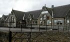 Exterior view of Mortlach Primary School across playground