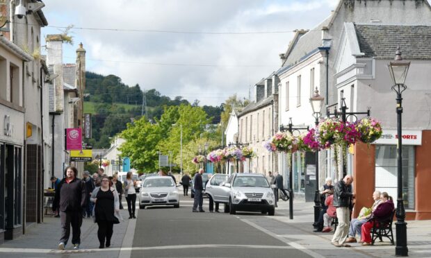 Dingwall High Street will benefit from the funding. Picture by Sandy McCook.