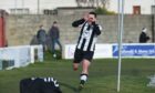Scott Barbour scored a hat-trick in Fraserburgh's 7-0 win over Lossiemouth at Grant Park.