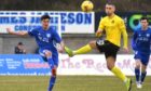 Shaun Want, left, made his debut for Peterhead on Saturday