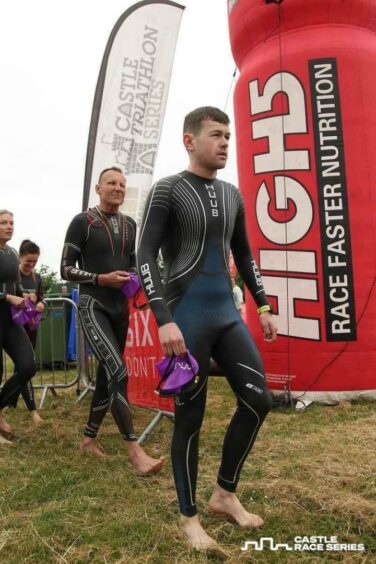 Ben Rushton lost three stone and developed a love of triathlons during lockdown. 