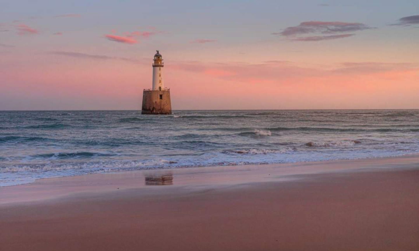 Rattray Head Lighthouse at sunset