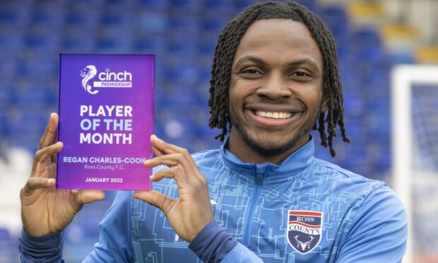 Regan Charles-Cook is the Scottish Premiership player of the month for January.