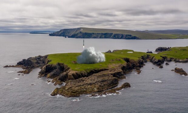 Lamba Ness peninsula, where the SaxaVord UK Spaceport launch site will be located