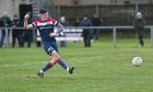 Keir Smith pictured in action for Turriff United has sustained serious injuries following an accident.