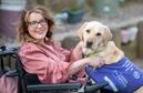 Rebecca Nicholson says assistance dog has changed her life. Picture: Michael Traill