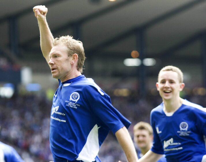 Steve Tosh scored in the Scottish Cup final for Queen of the South