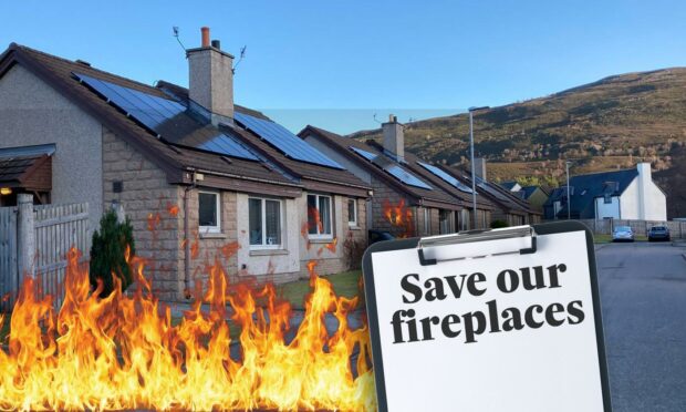 A petition has been launched to pause the removal of fireplaces from Braemar homes. Picture by Mhorvan Park, Design Team.