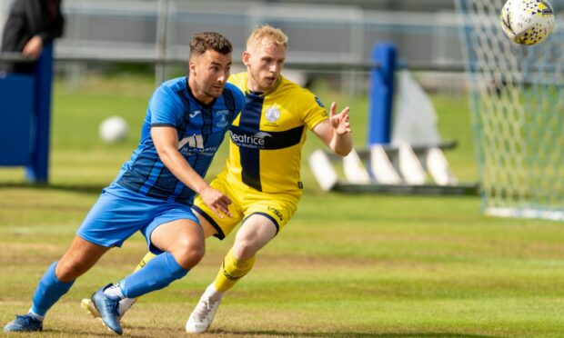 Cameron Lisle, left, has left Strathspey Thistle and signed a three-and-a-half year deal with Nairn County.