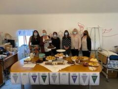Support workers at Mears Supported Living celebrating