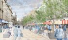 Concept images of the central part of Union Street, pedestrianised permanently - Supplied by Aberdeen City Council