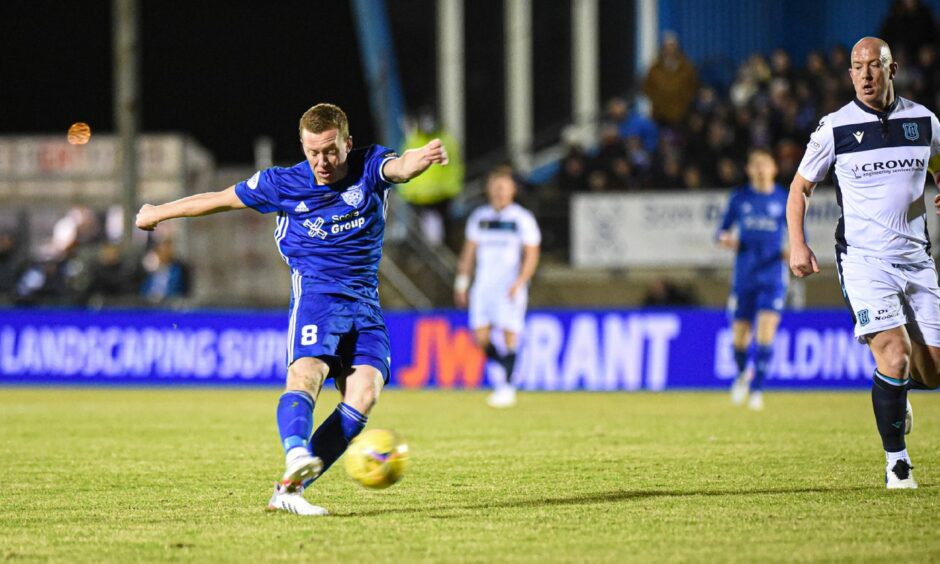 Peterhead captain Scott Brown takes aim