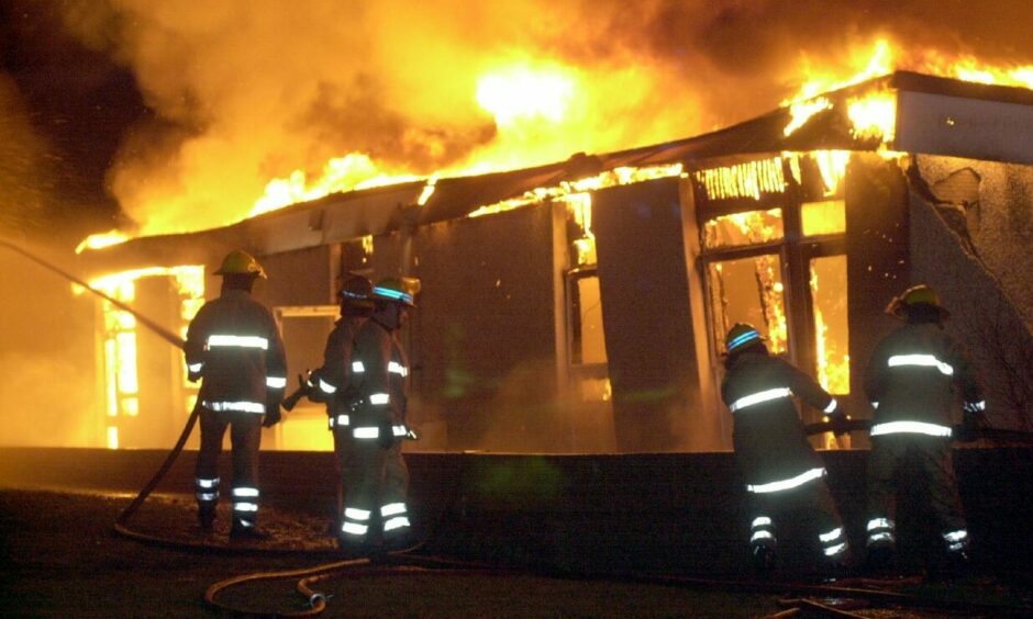 The Strathburn School fire was described as Inverurie's blackest day, but the school rose from the ashes.