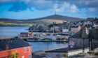 Lerwick harbour on Shetland. Shutterstock.