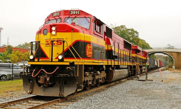 The biggest global deals of 2021 included Canadian Pacific Railway's £22.93bn takeover of Kansas City Southern, including trains like this one.