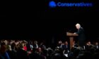 Boris Johnson delivers his leader's speech at the 2021 Conservative party conference (Photo: James Veysey/Shutterstock)