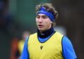 Jamie Ritchie sporting a headband in support of Doddie Weir's MS charity at Scotland training this week.