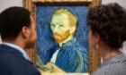 Visitors take in a self-portrait at the Courtauld Gallery's Vincent Van Gogh exhibition (Photo: Geoff Pugh/Shutterstock)