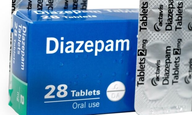 Packets of diazepam were found in the kitchen cupboard