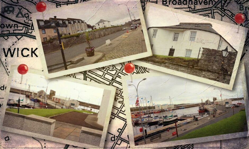 Four images of Wick harbour