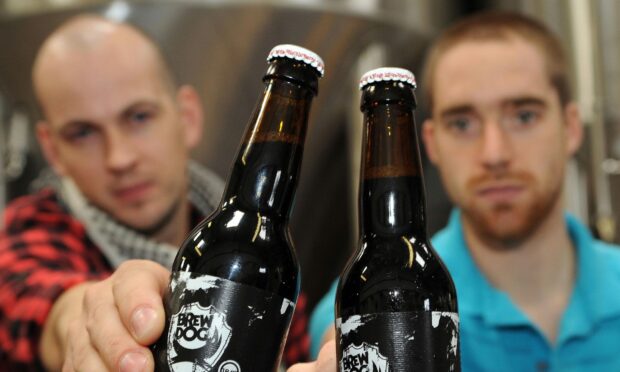 BrewDog founders James Watt, left, and Martin Dickie were trustees of The Brewgooder Foundation until last October.