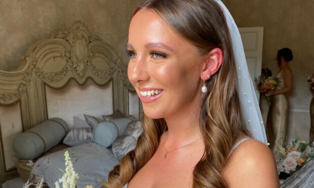 Steph Newbury has worked her magic on this blushing bride.