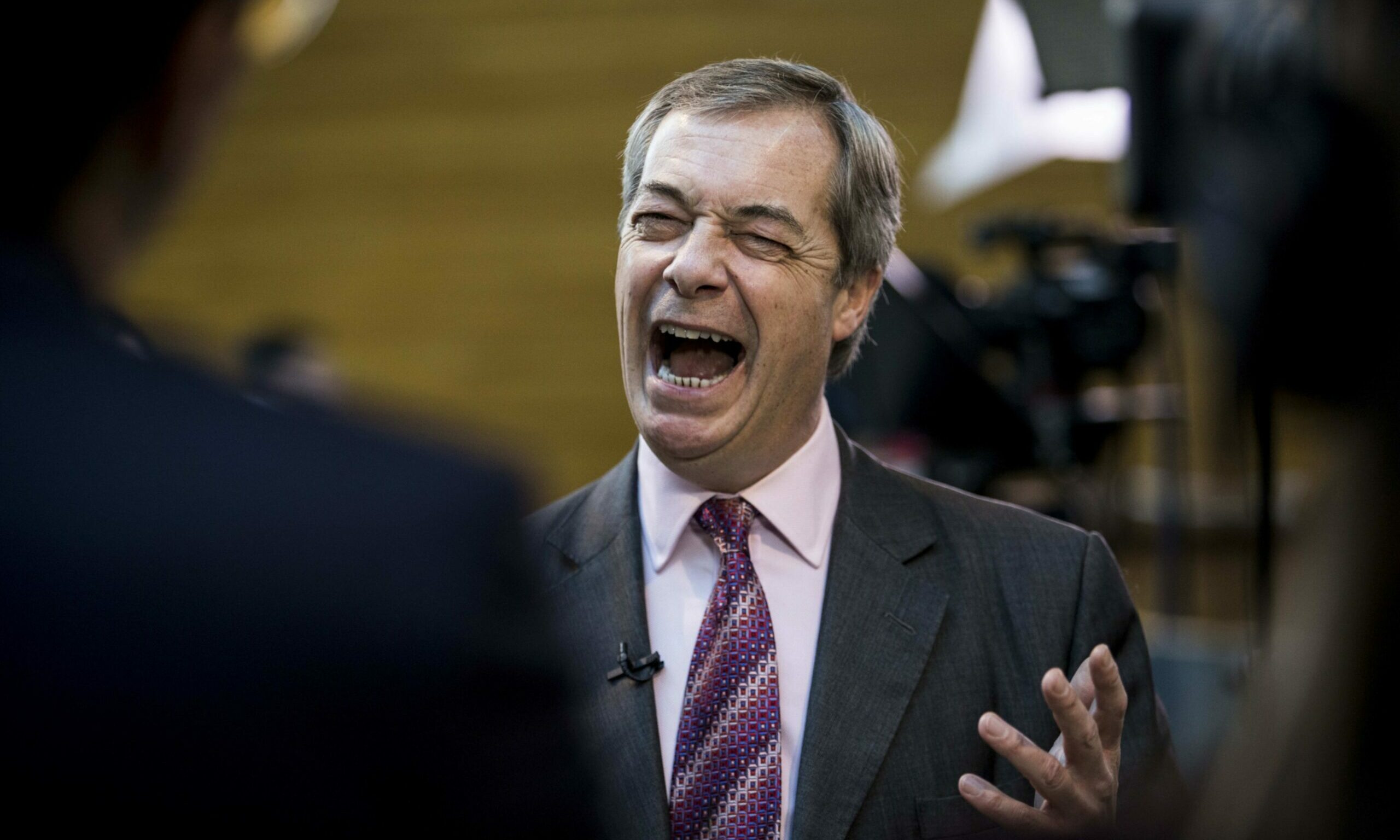 Nigel Farage is back on his soapbox, this time calling for a referendum on the net zero policy (Photo: Elyxandro Cegarra/Zuma Wire/Shutterstock)