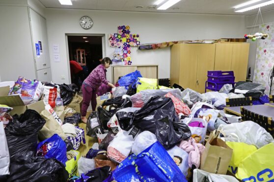People all over the world have been donating items to help those affected by the conflict in Ukraine.