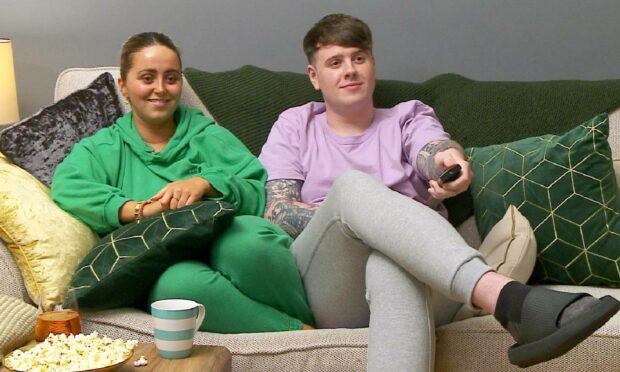 Glasgow-based couple Roisin and Joe appear on Channel 4 programme, Gogglebox (Photo: Channel4/Studio Lambert)