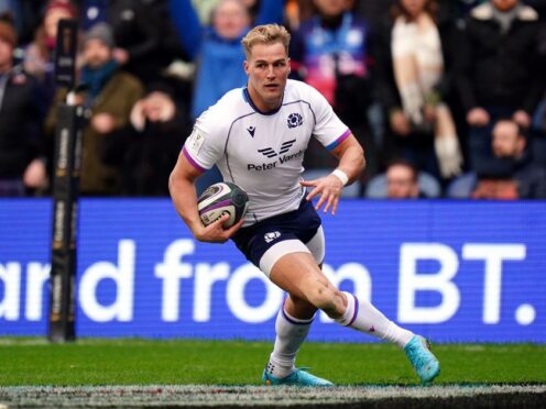 Scotland's Duhan van der Merwe.