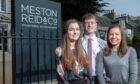 Meston Reid & Co is keen to support upcoming Aberdeen accountants. Pictured are Robert Gordon University accountancy and finance students from 2019, Kendall Gibson, Kyle Gordon and Gemma Spence.