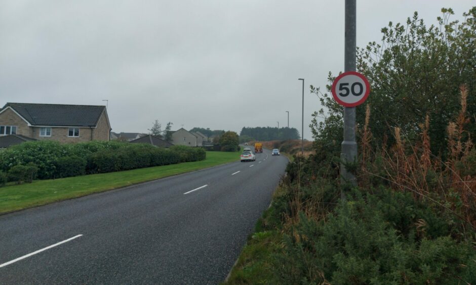 The 50mph speed limit on the A948 Ellon bypass could be made permanent. Picture by DCT Media.
