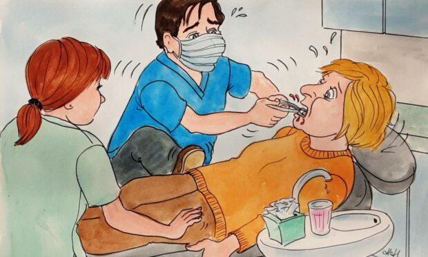 If you're not a big fan of the dentist, look away now... (Illustration: Helen Hepburn)