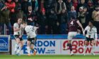 Hearts' John Souttar scores to make it 1-0 against Aberdeen at Tynecastle.
