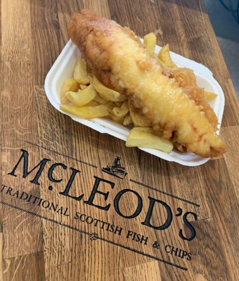 Fish and Chips from McLeod's in Inverness